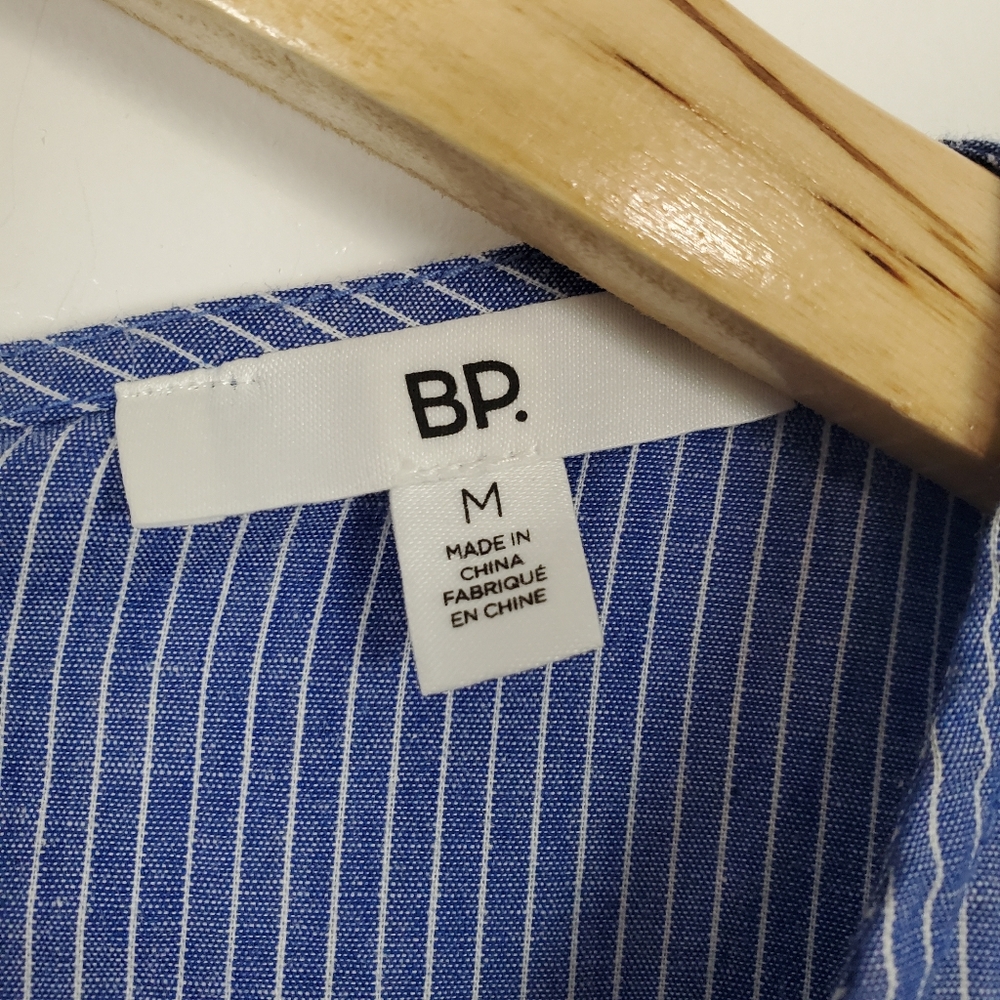 BP NWT blue pinstripe knot front top - Picture 6 of 6